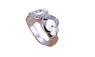 Silver Plated Fine Zircon 8 Ring For Women