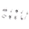 New Flower Set Skull Crystal Retro Fashion Earring