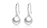 Elegant Round Simulated Pearl Drop Earrings for Women