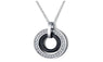 Women's Black Choker Necklace Pendants