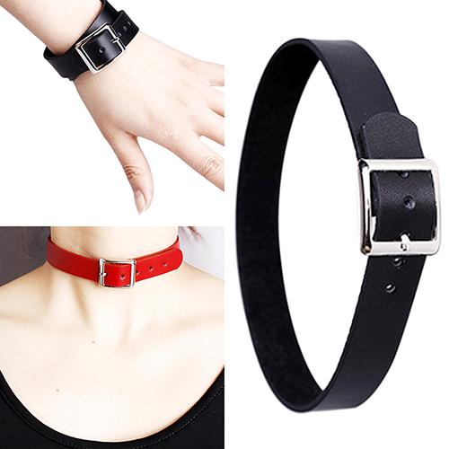 Women's Leather Choker Necklace