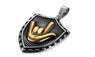 Stainless Steel Jewelry Shield Pendant Necklaces For Men/Women