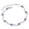 Silver Bracelet four Feet Eight Female Models Crystal