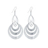 High Quality Round Shape Design Dangle Long Earrings Women Fashion Engagement Wedding Earrings