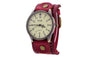 Women's Vintage Cow Leather Bracelet Watch