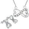 New Infinity Hear Design Bridal Jewelry Set