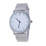 New Fashion Silver Mesh Stainless Steel Wrist Watch
