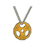 Unisex Dumbbell Pendant Necklace