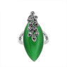 New Fashion Eye Shape Opal Resin Ring