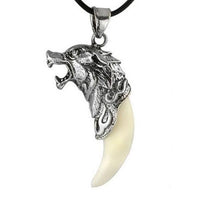 New Stylish Wolf Tooth Steel Pendant Necklace Fashion Men's Necklace Jewelry Gifts Hot Sale
