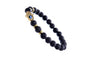 Black Natural Lava Stone Stylish Bracelet For