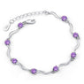 Cubic Zircon Crystal Bracelet for Women