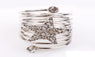 Personality Pentagram Silver Plated Multi layers Star Ring