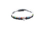 Silver Plated Bling Wristband Elastic Bracelet For Women