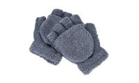 Winter Mittens Women's Fashion Velvet Knitted Fingerless Gloves - sparklingselections