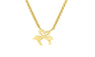 Gorgeous Tale Heart Flamingo Pendant Necklace