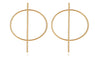 Brincos Geometric Circle Steampunk Hoop Earrings