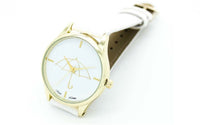 Umbrella Style Print Leather Band Analog Watch - sparklingselections