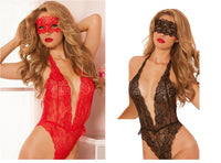 Hot Lace Deep_V Neck Free Size Teddy Erotic Underwear Sexy lingerie Costume For Valentine's Day