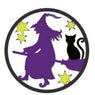 Halloween Witch Cat Broom Metal Cutting Dies For Cut Cards 5pcs