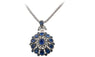 Resin Silver Plated Long Pendant Necklace for Women