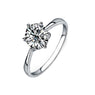 New Fashion Women Clear Zircon Inlaid Wedding Ring