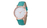Leather Stainless women Steel Analog Wrist Watch