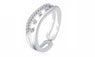 Sterling Silver Open Ring Wedding Dance Party For Women