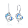 Silver Earrings Dancing Stone With Natural Topaz Earrings for Women