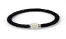 Cuff Punk Magnetic Rhinestone Buckle Bracelet Bangle for Women