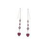 New Stylish Cute Romantic Long Heart Drop Earring