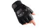 Unisex Adult Fingerless Mittens Real Genuine Leather Gloves