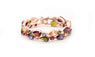 Gold-Color Multi-Color Crystal Bracelet Bangles for Women
