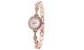 Rose Gold Stainless Steel Crystal Wrist Watch
