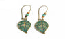 Leaf Beads Drop Earrings Charm Danglers for women