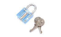 3 In 1 Set Locksmith Tools Practice Transparent Lock - sparklingselections