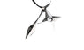 Unisex Leather Rope Ninja Pendant Necklace