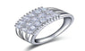 White Gold Plated Vintage Wedding Rings For Women
