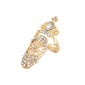 New Fashion Flower Crystal Charm Crown Ring
