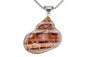 Natural Sea Shell Necklace Pendant , IO48 6 cm Long