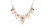 Women's Colorful Cute Charm Gem Flower Choker Necklace