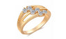 Cherry Shape AAA Zircon Gold Color Ring (7)