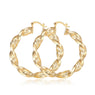 Big Circle Punk Great Wall Pattern Hoop Earrings