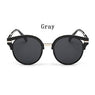 Retro Yurt Round Large Frame Hollow Sunglasses