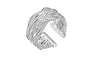 Hollow Weave Silver Wedding Engagement Ring for Women (Adjustable)