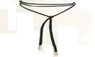 Stylish Terciopelo Leather Bow Choker Necklace For Women