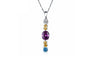 Fashion Necklaces 3 Times Silver Color Necklace with 5 Pieces