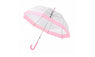 Plastic EVA Transparent Lovely Princess Rain Parasol Pink Umbrella