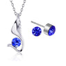 New Stylish Austria Crystal Stud Jewellery Set