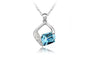 Fashion Austria Crystal Geometric Pendant Necklace